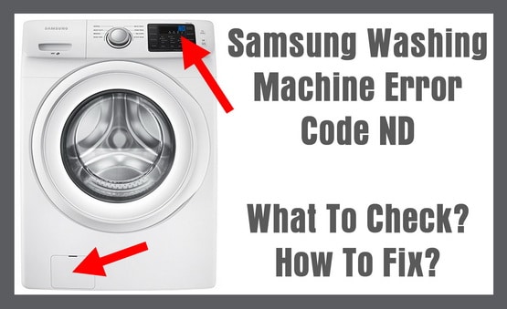 Washing Machine Caddy Error Codes